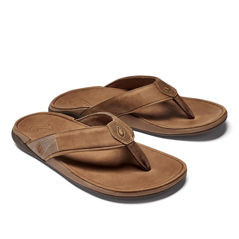 Olukai Tuahine Mens Beach Sandals Brown Canada | X0F-4774