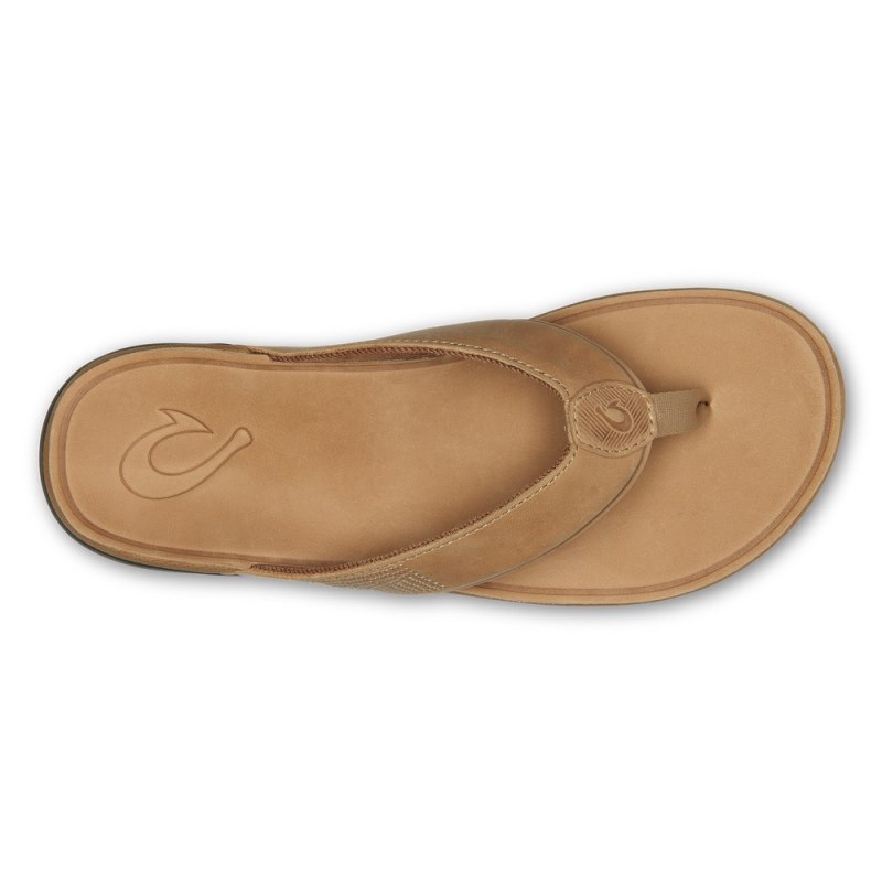 Olukai Tuahine Mens Beach Sandals Gold Brown Canada | Y2W-2010