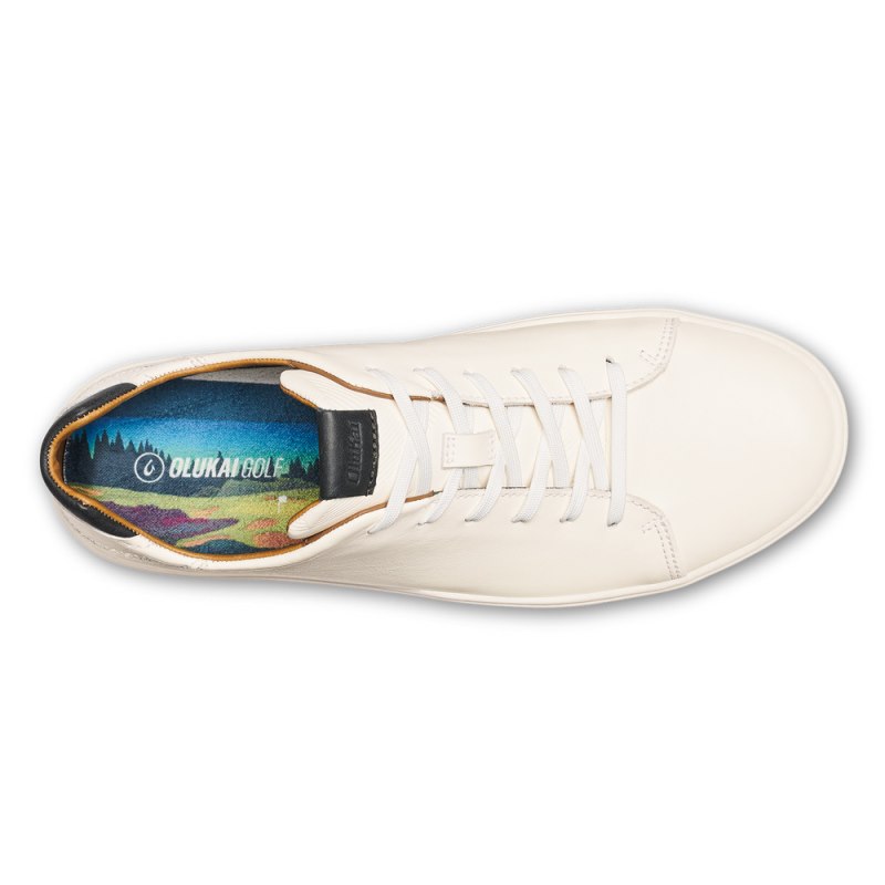 Olukai Wai'alae Mens Golf Shoes White Canada | K6C-3323