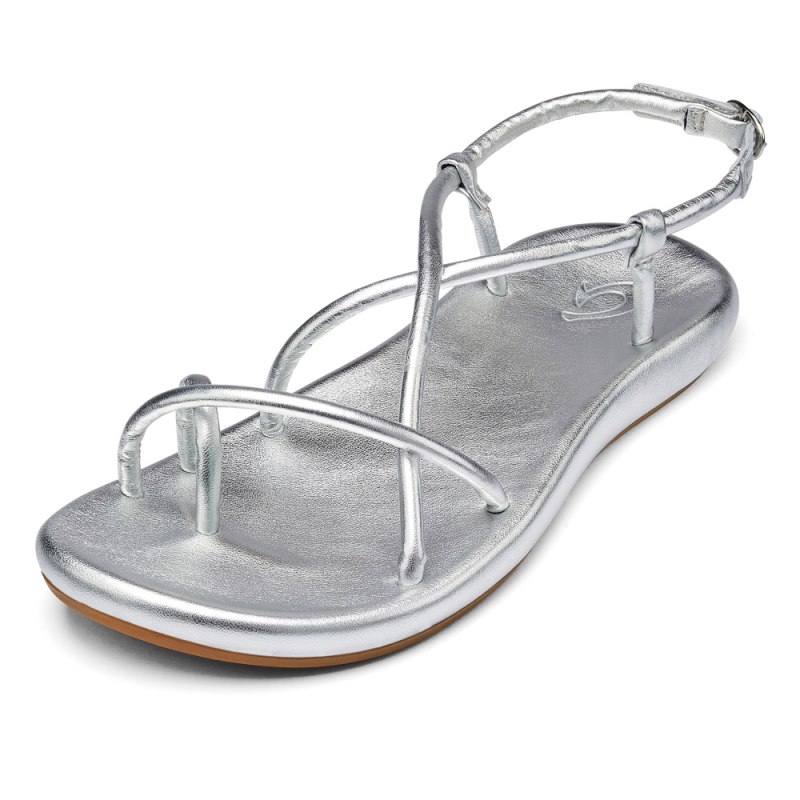 Olukai Waiau Womens Sandals Silver Canada | E5X-2966