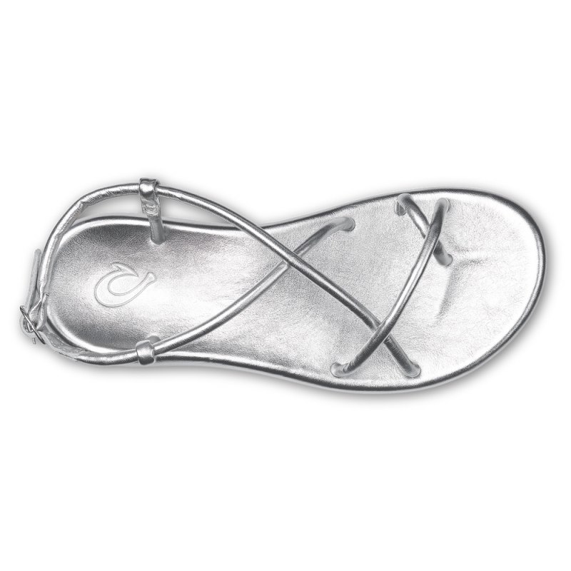 Olukai Waiau Womens Sandals Silver Canada | E5X-2966