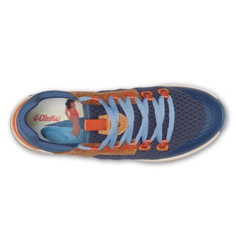 Olukai Wailuku Womens Athletic Shoes Navy / Blue Canada | Z0K-1228